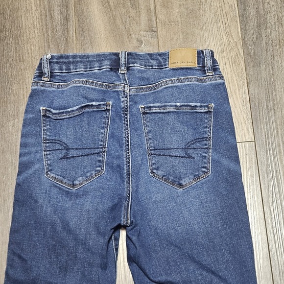 American Eagle Next Level Stretch Curvy High Rise Jegging Size 2S AE Denim Jeans - Picture 4 of 8